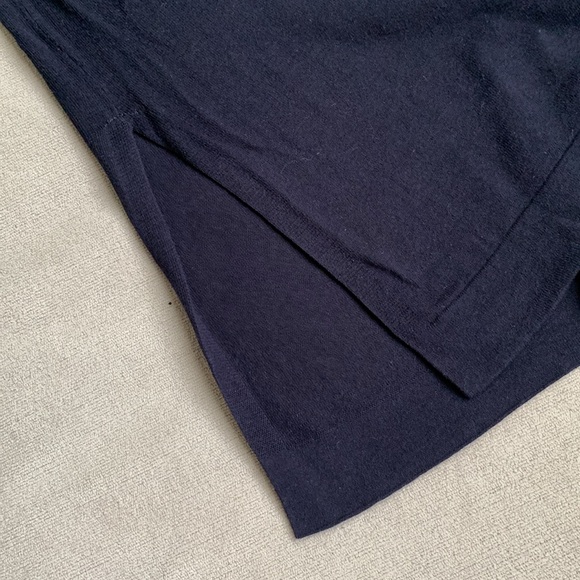 Long navy blue cardigan by Japanese brand Muji - Picture 2 of 8